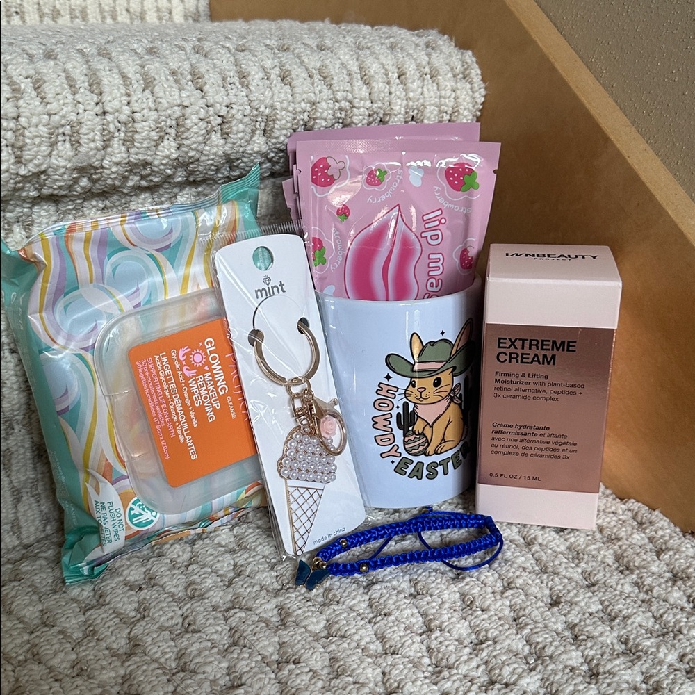 Easter Bundle-includes keychain, bracelet, wipes, cream, lip masks